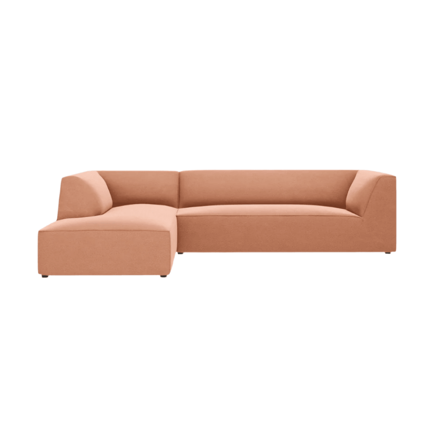Ruby left velvet corner sofa 273x180