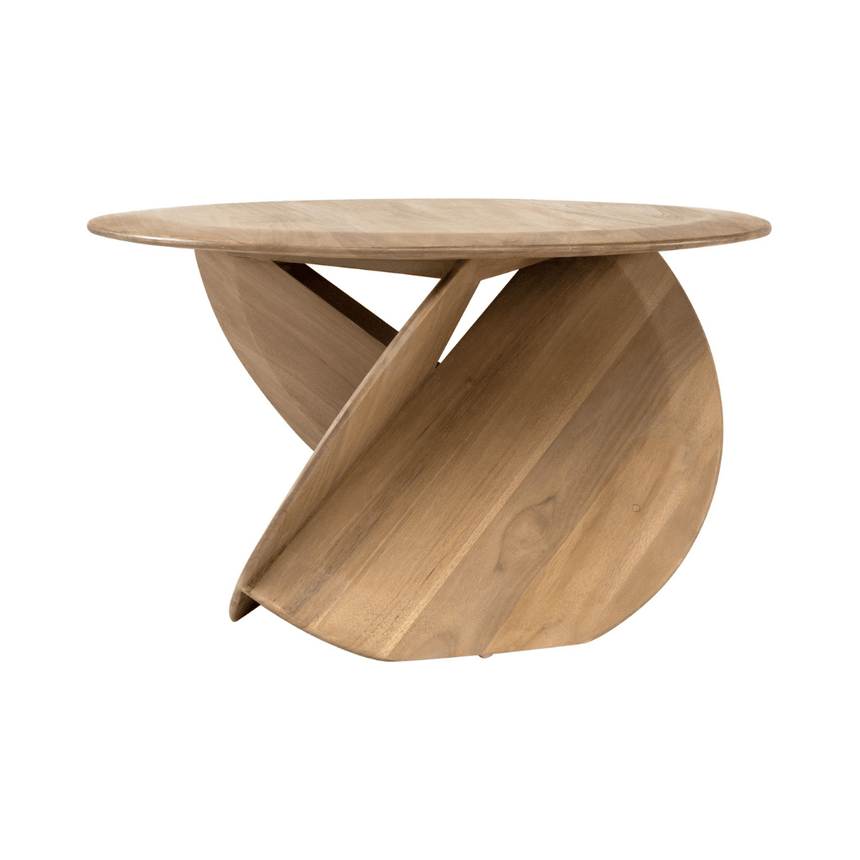 Fan wooden coffee table