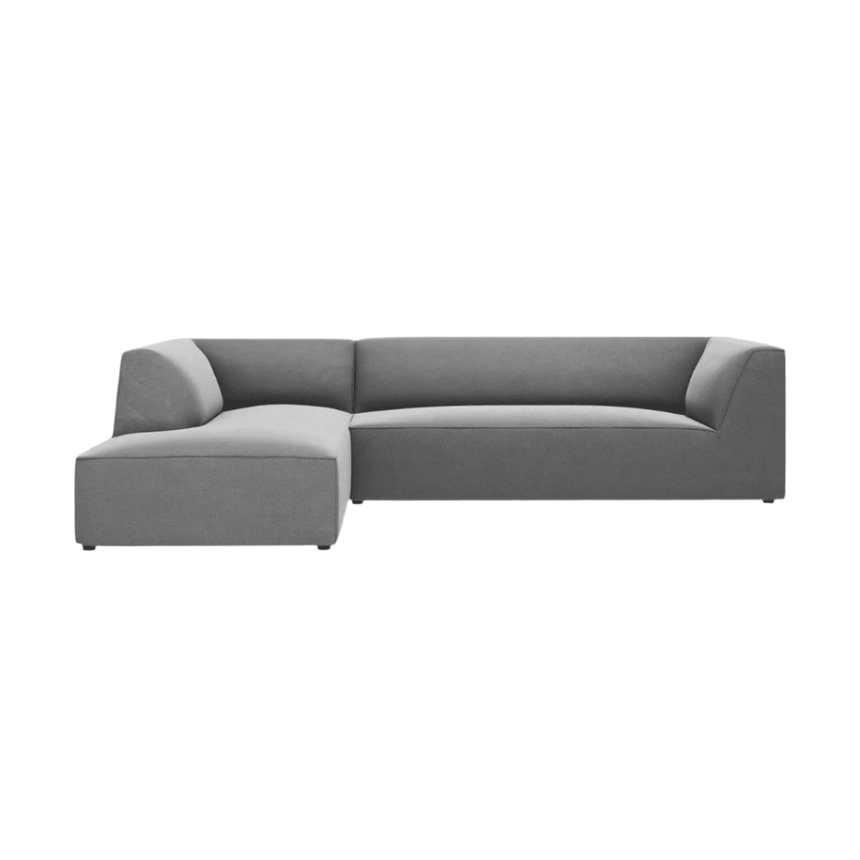 Ruby left velvet corner sofa 273x180