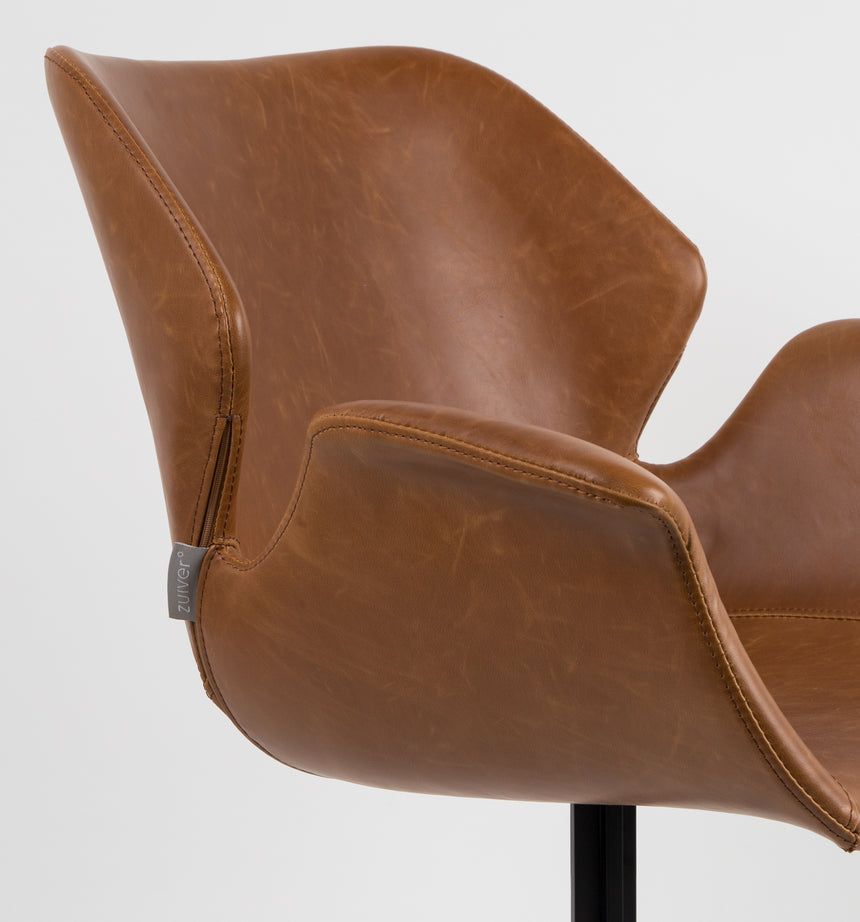 Nikki textilbőr karfás szék