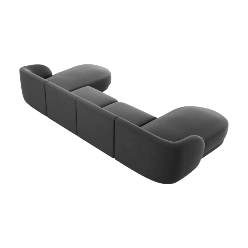 Miley U alakú bársony kanapé