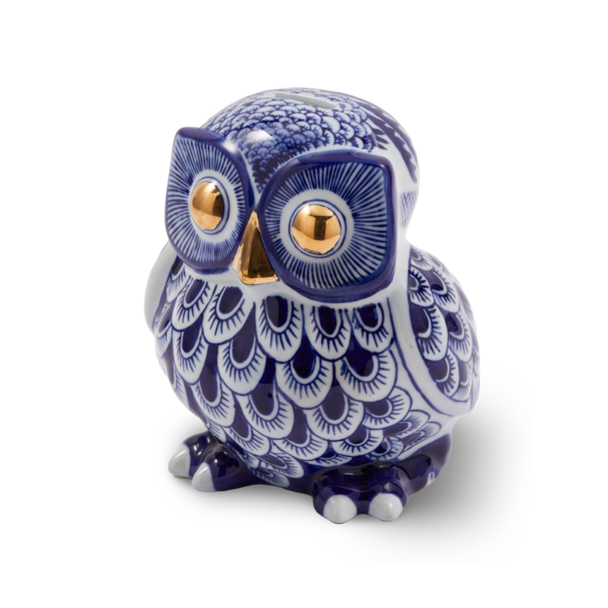 Owl porcelán persely