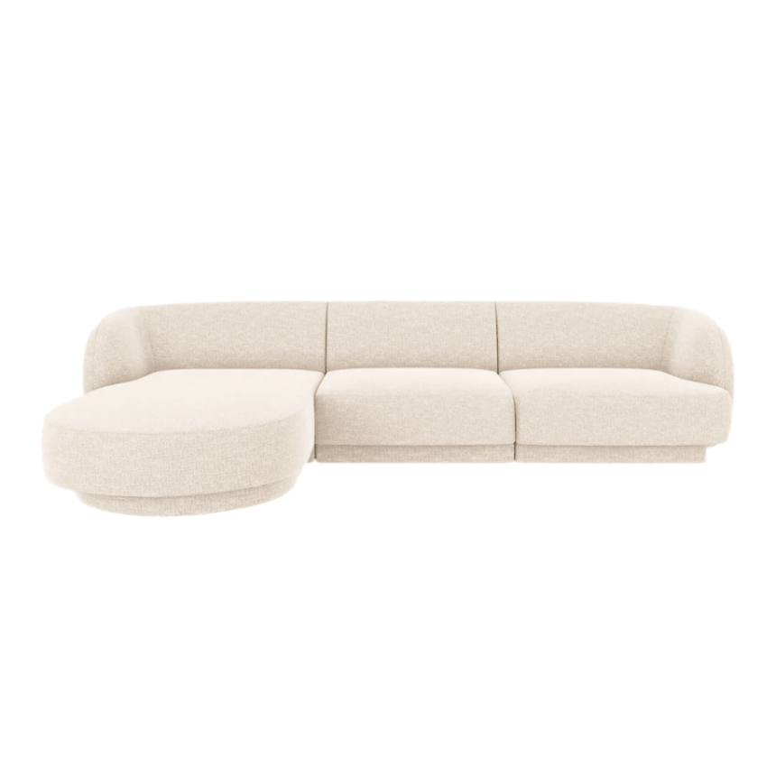 Miley balos zsenília sarokkanapé 255x156