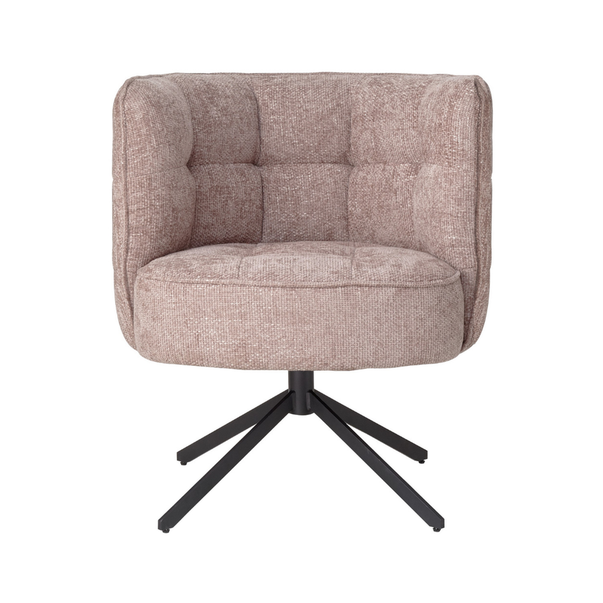 Odin karfás bársony forgószék