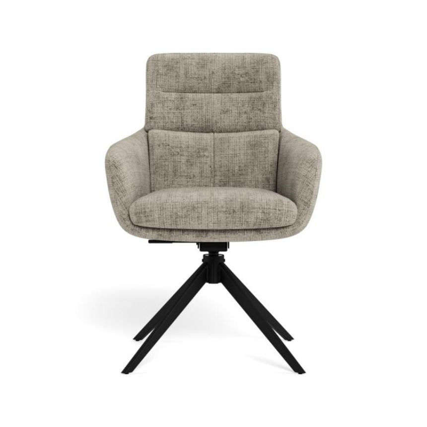 Eddie fabric swivel chair
