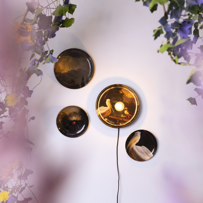 Luciene glass wall lamp