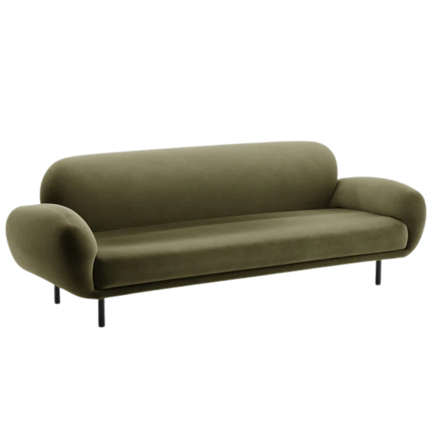 Poppy 3 személyes bársony kanapé