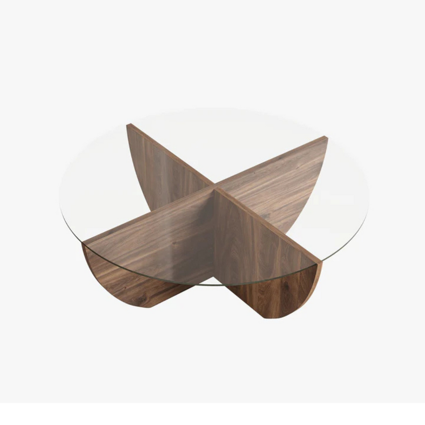 Astrid glass coffee table