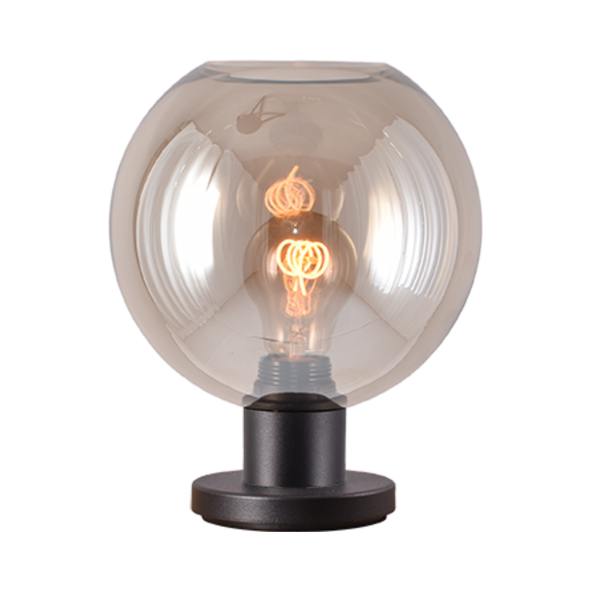 Lazise üveg asztali lámpa fekete foglalattal Ø20