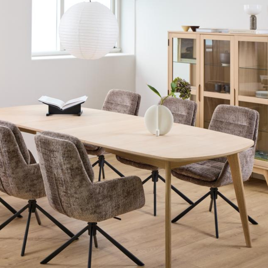 Eddie fabric swivel chair