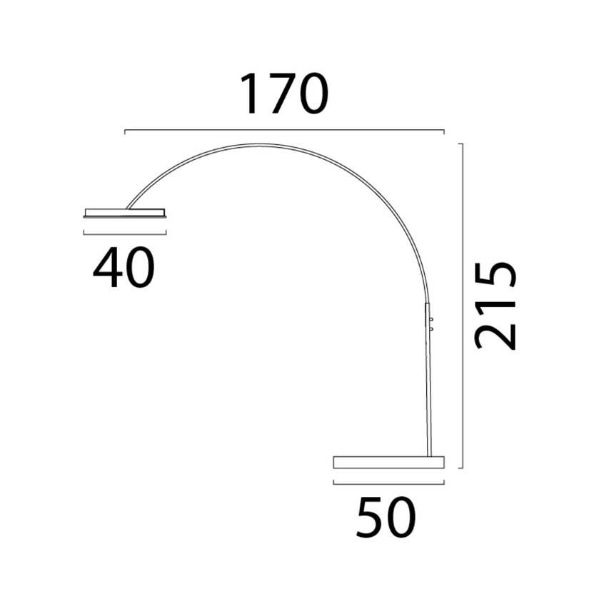 Esmée2 metal floor lamp 215