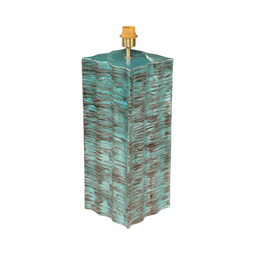 Ripple clay table lamp
