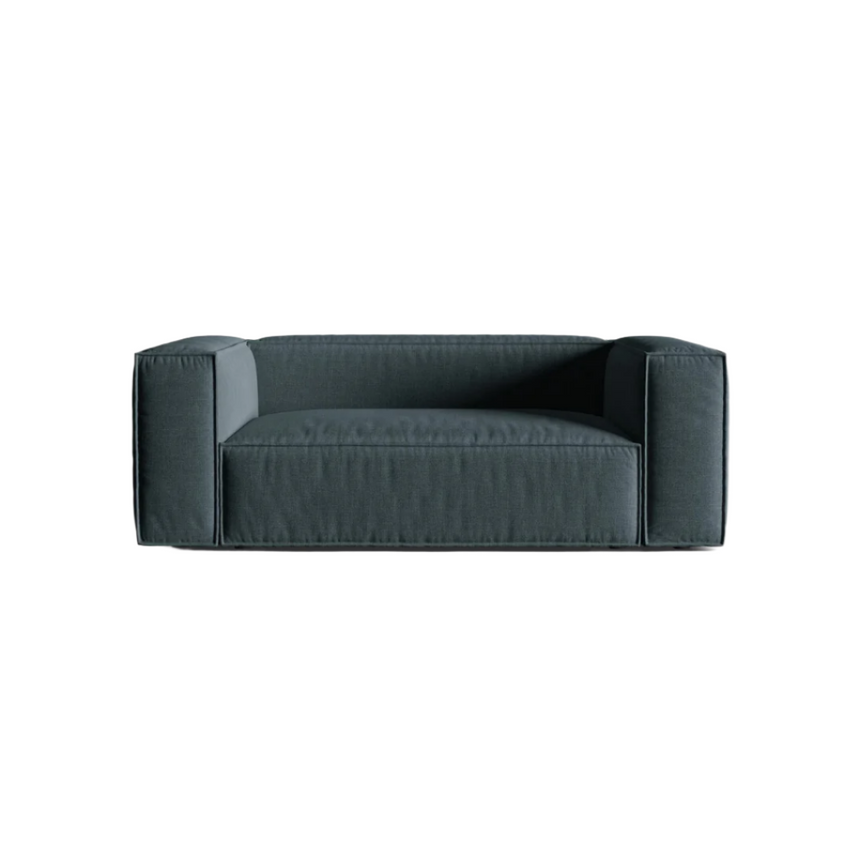 Ruby 2-seater velvet sofa