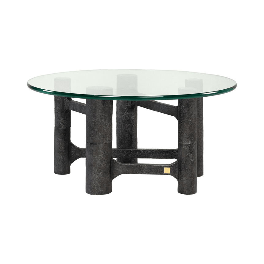 Shad glass coffee table Ø75