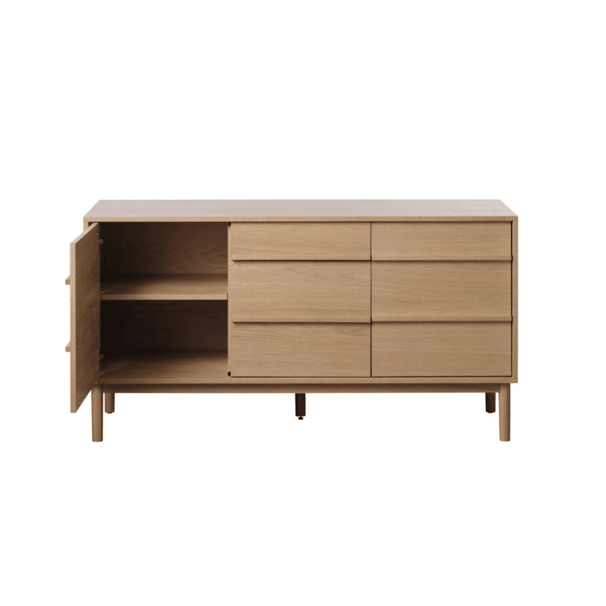 Ponza 1 fiókos 3 ajtós fa kabinet - Dutch Home