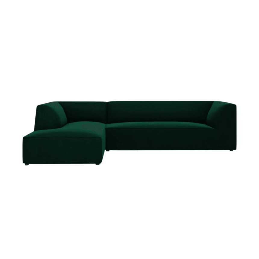 Ruby left velvet corner sofa 273x180