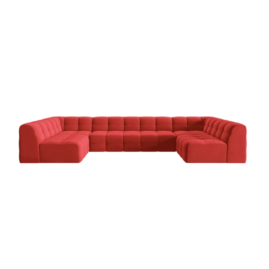 Kendal U-Shaped Velvet Sofa