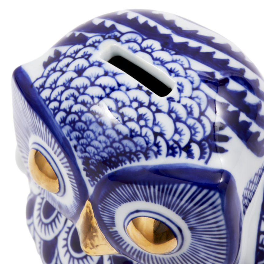 Owl porcelán persely
