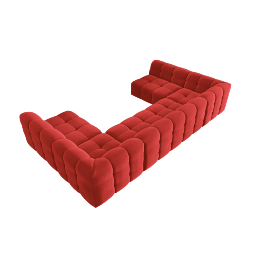 Kendal U-Shaped Velvet Sofa