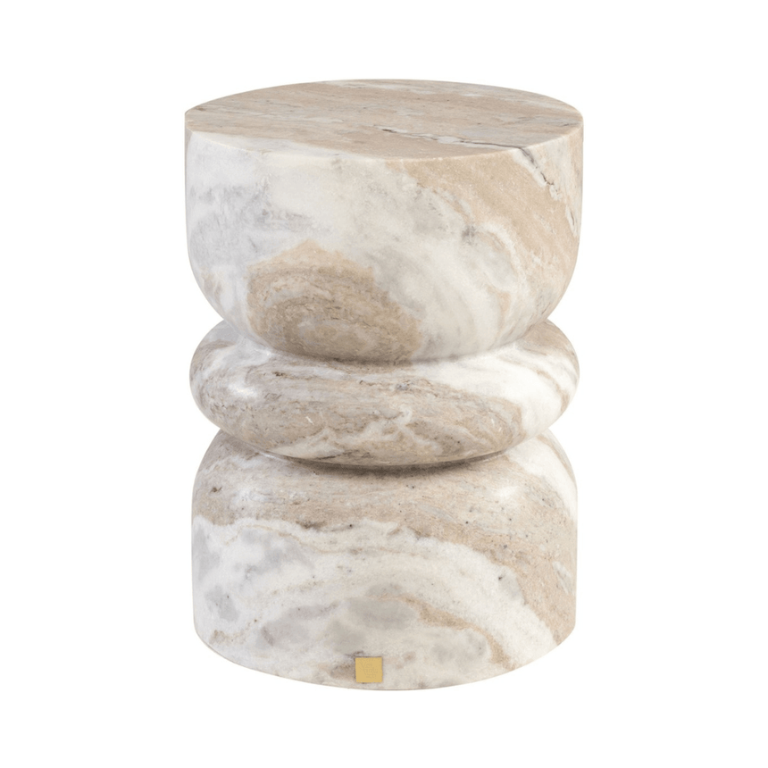 Bobine marble side table