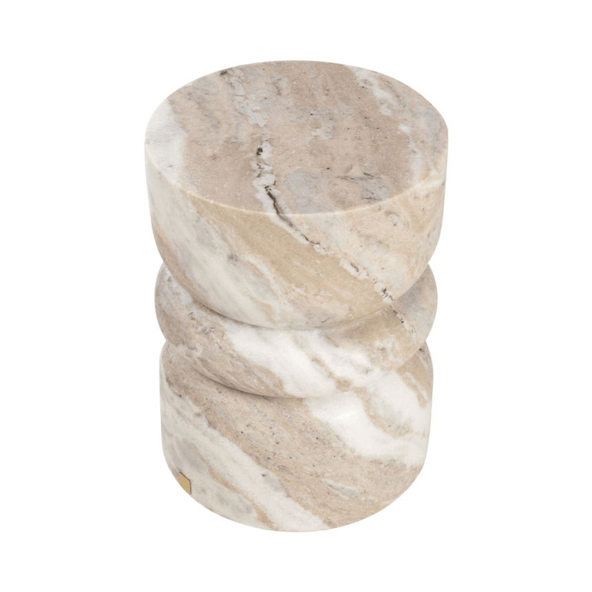Bobine marble side table