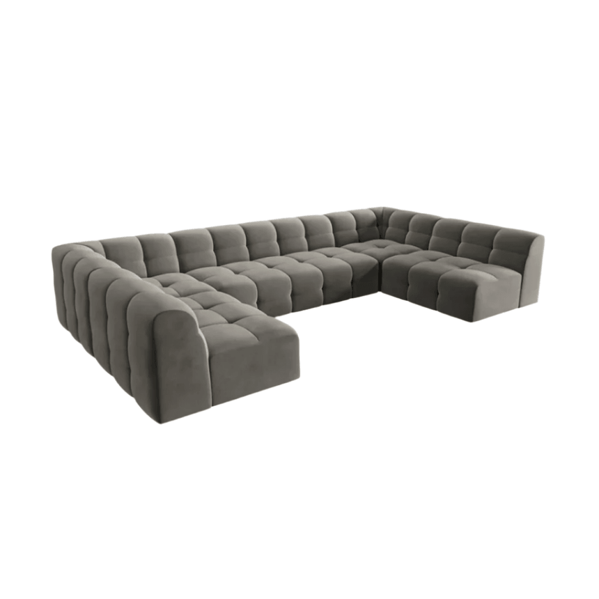 Kendal U-Shaped Velvet Sofa