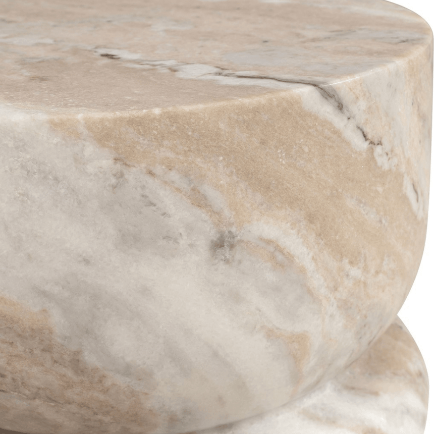 Bobine marble side table