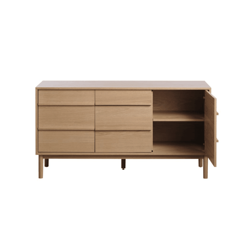 Ponza 1 fiókos 3 ajtós fa kabinet - Dutch Home