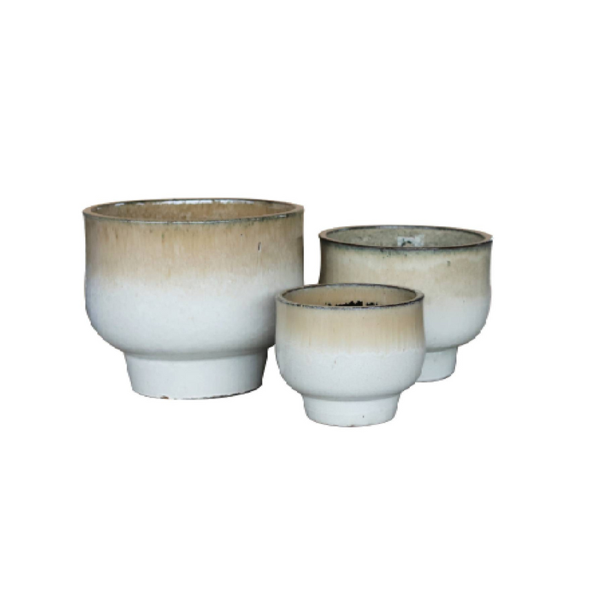 Sanish 2 agyag virágtartó szettben