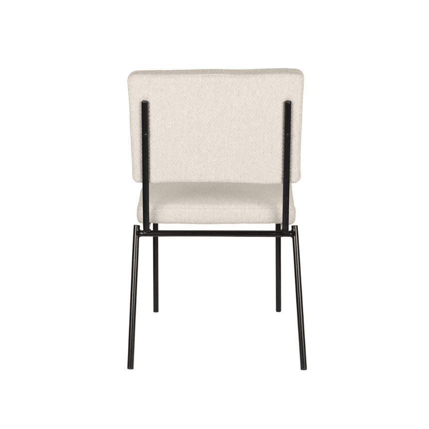 Fellow fabric chair without armrests