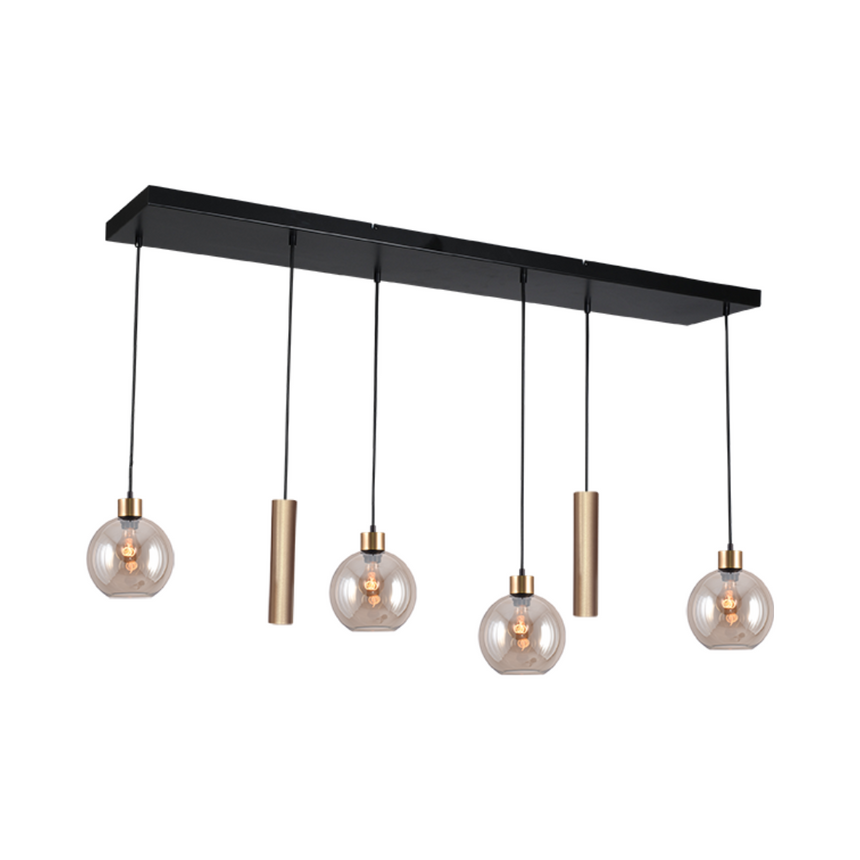 Lazise arany üveg függőlámpa arany foglalattal