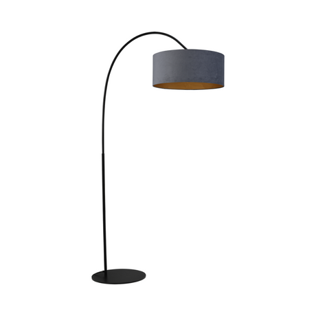 Arch fabric floor lamp with black frame 183x91
