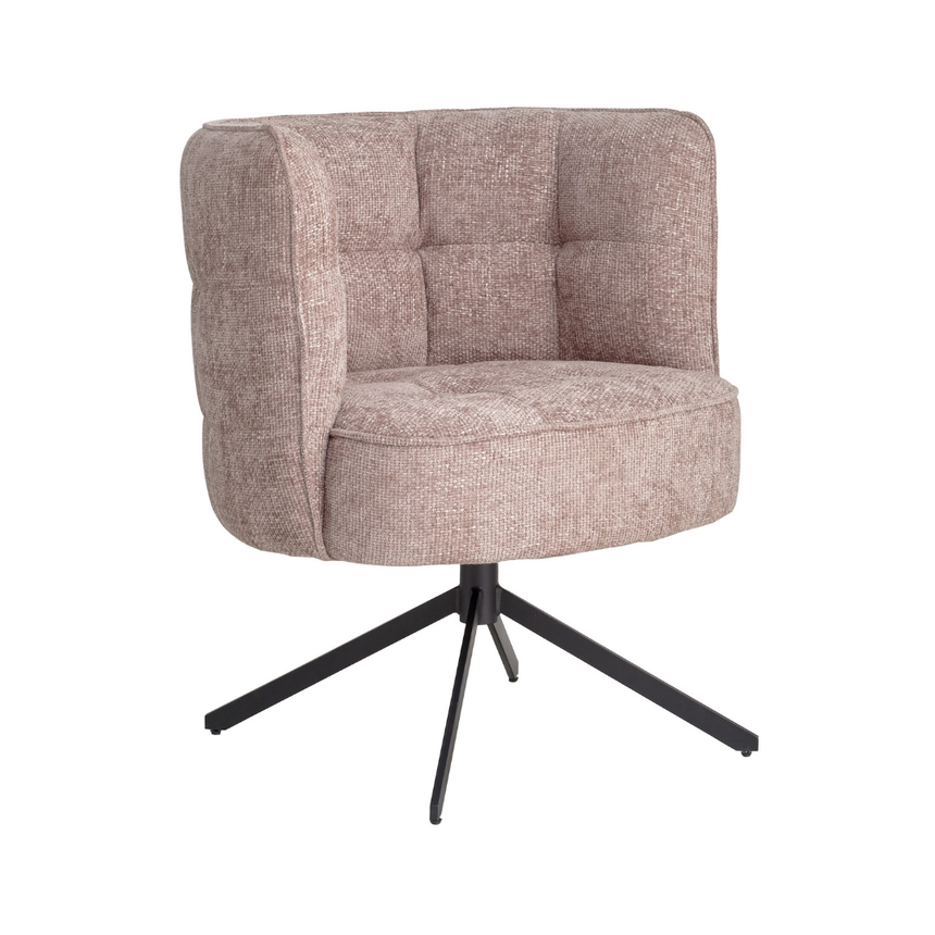 Odin karfás bársony forgószék