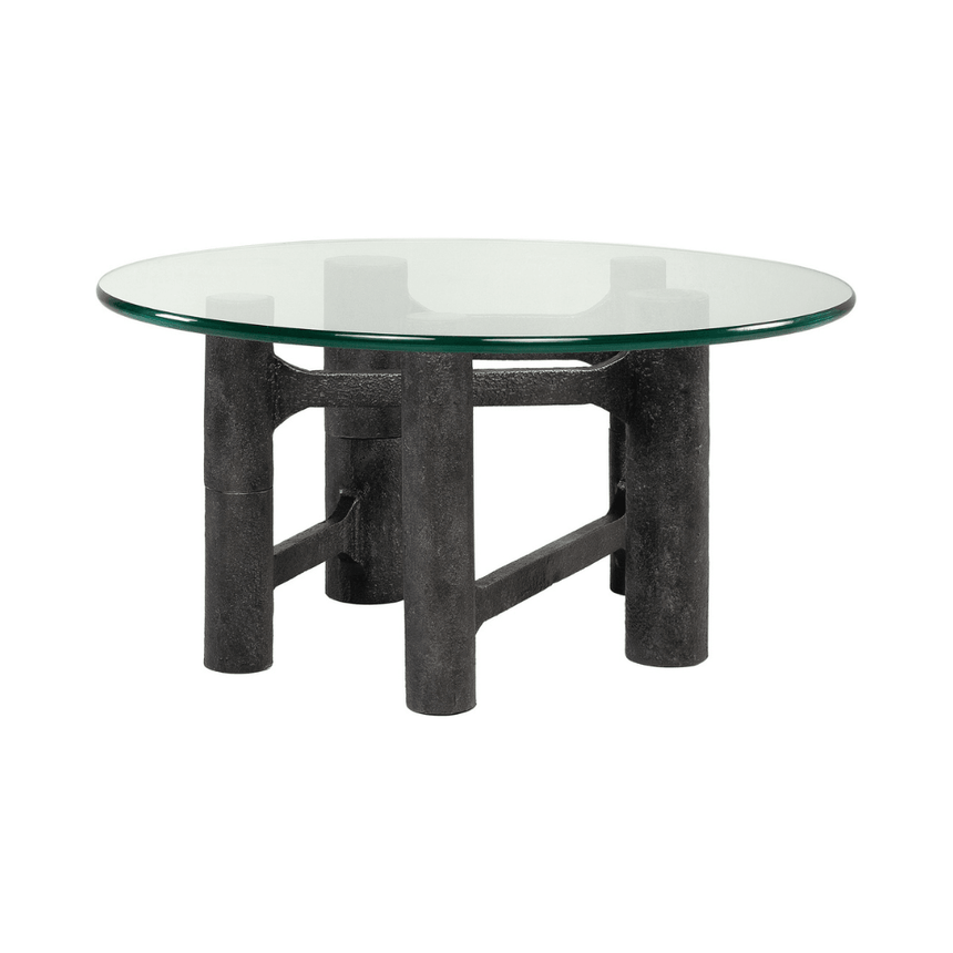 Shad glass coffee table Ø75