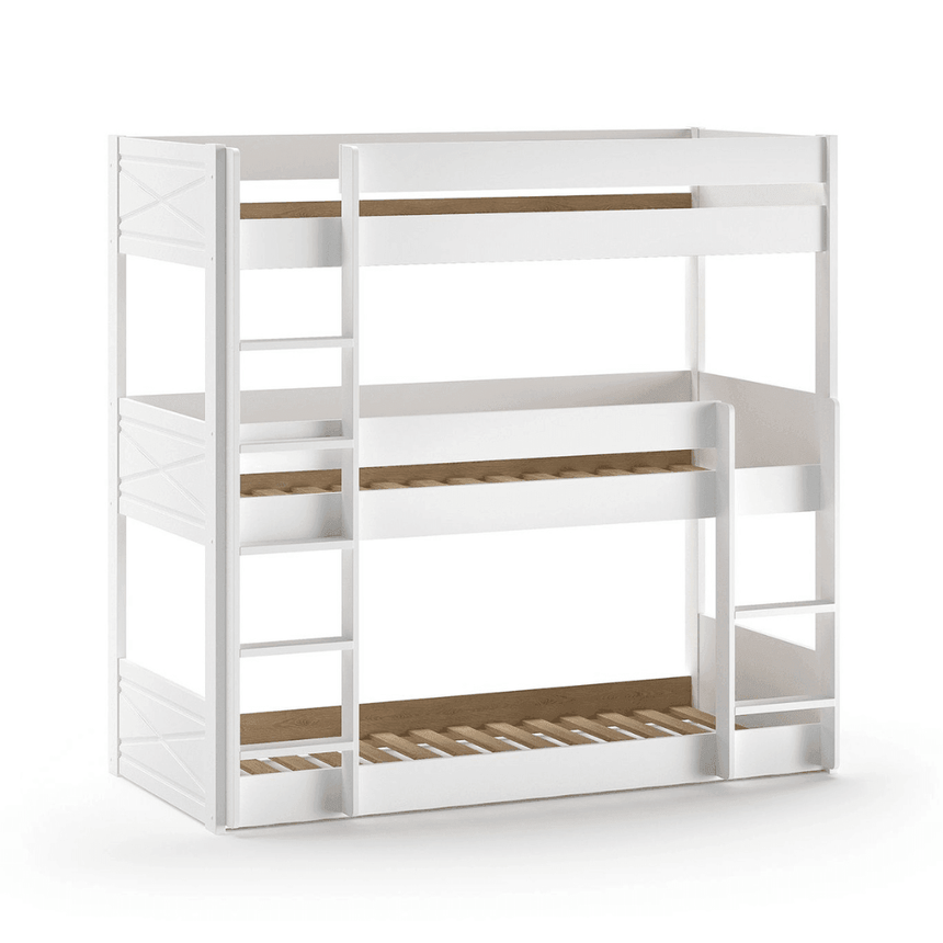 Scott 90 wooden three-tier children's bed