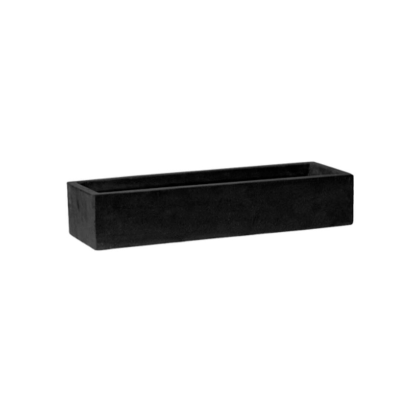 Balcony Slim Low stone planter 50x15