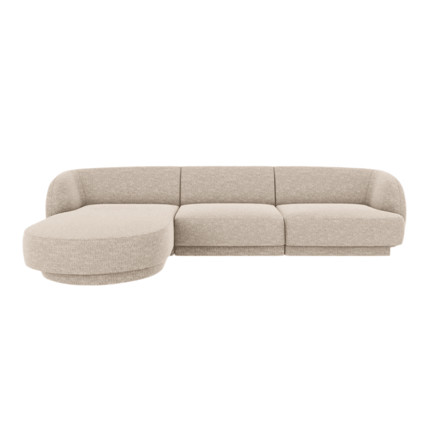 Miley balos zsenília sarokkanapé 255x156