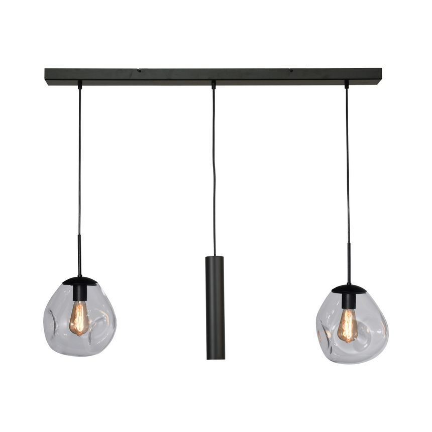 Lava 3 izzós átlátszó üveg függőlámpa