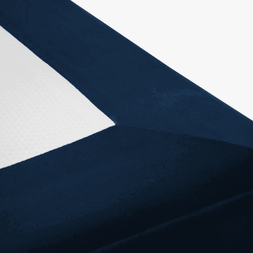 Whale bársony ágykeret 160x200 fekete lábbal