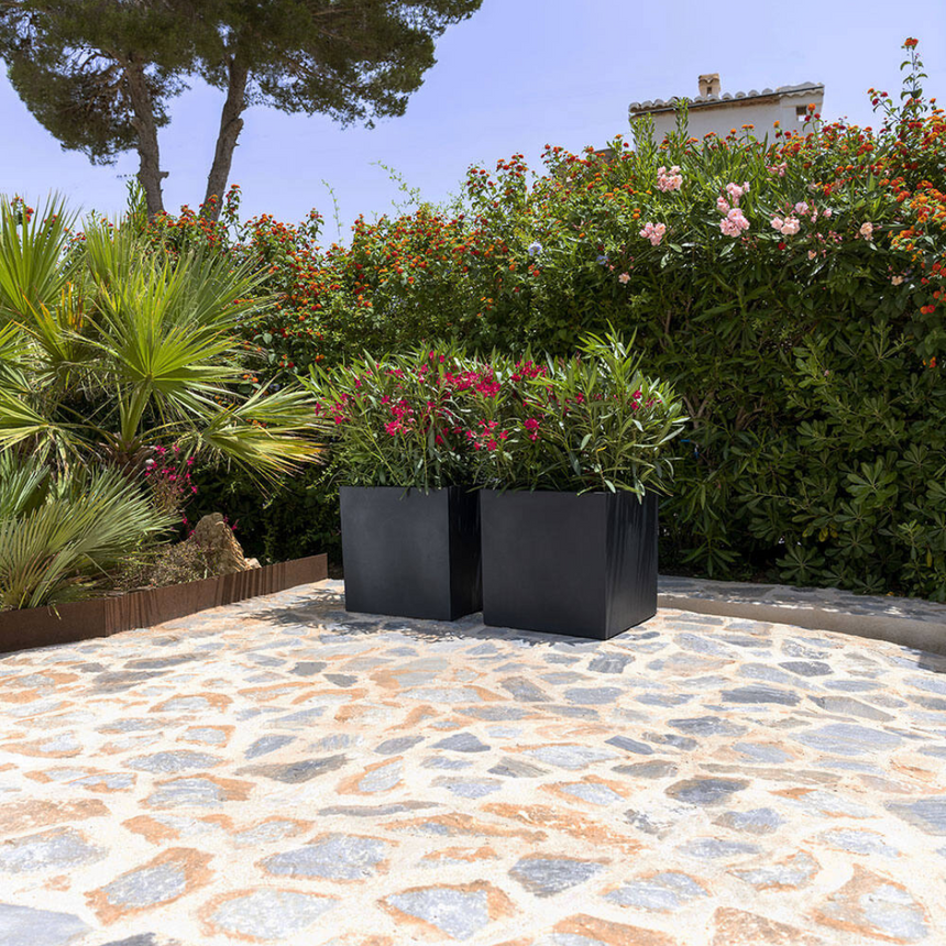 Block stone flower pot 50x50
