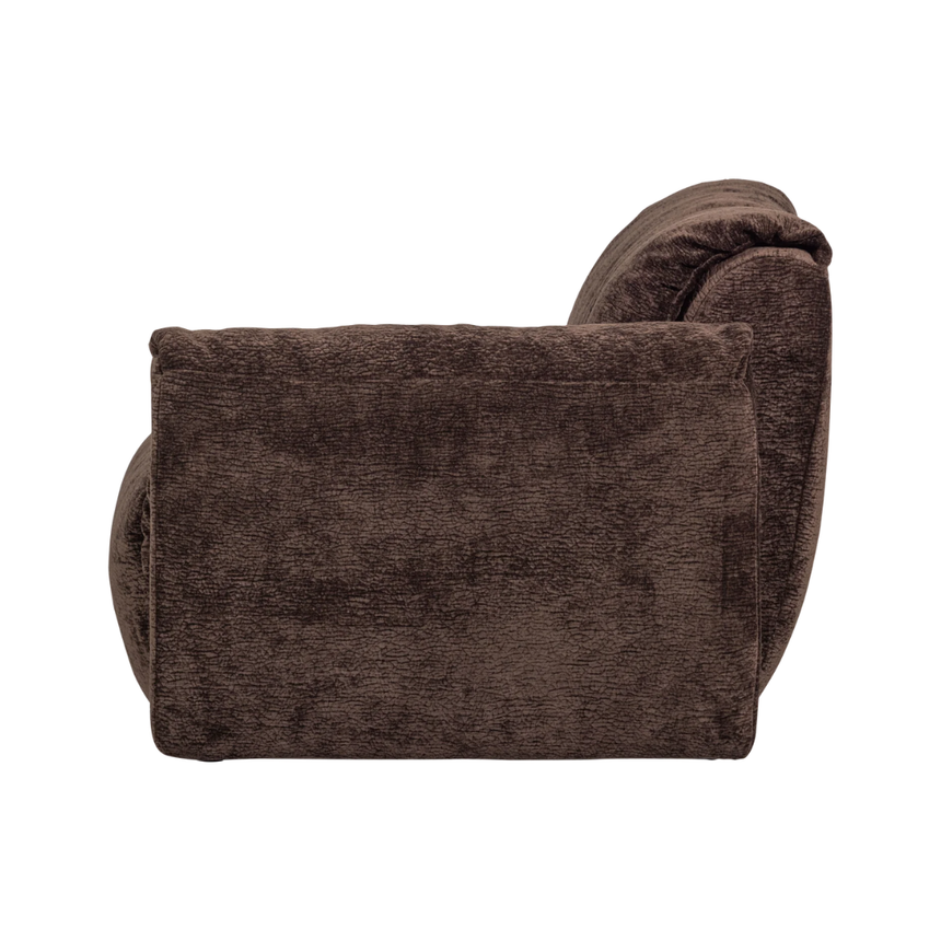 Baggy right-hand chenille sofa element
