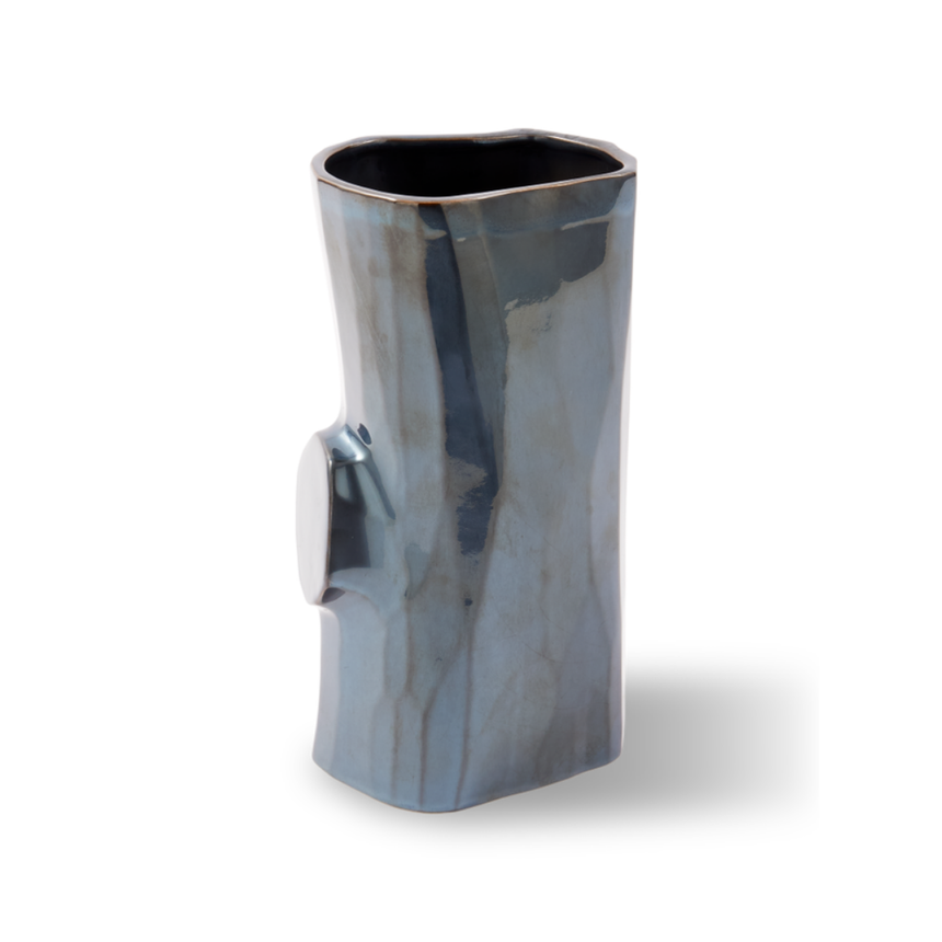 Log porcelain vase large