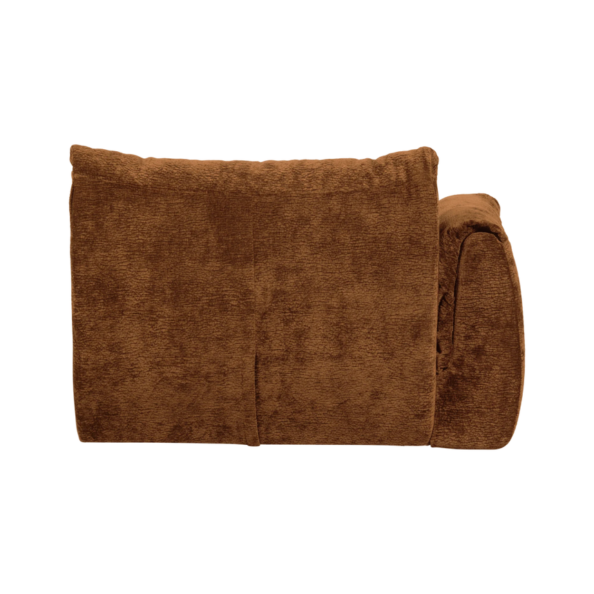 Baggy left chenille sofa element