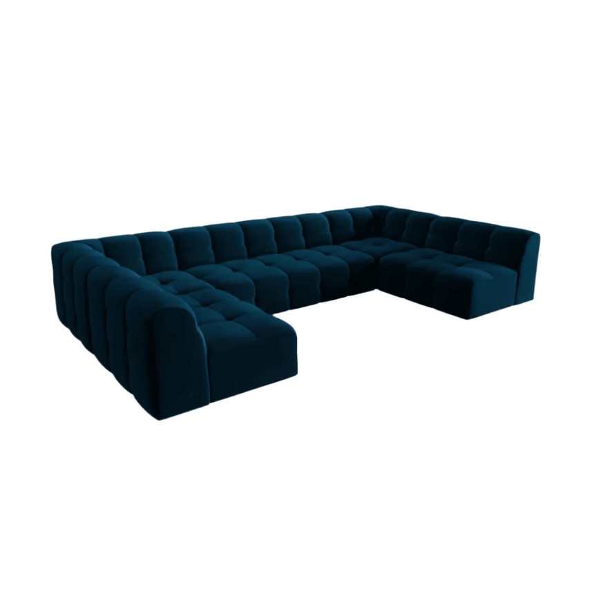 Kendal U-Shaped Velvet Sofa