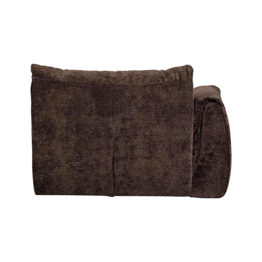 Baggy left chenille sofa element