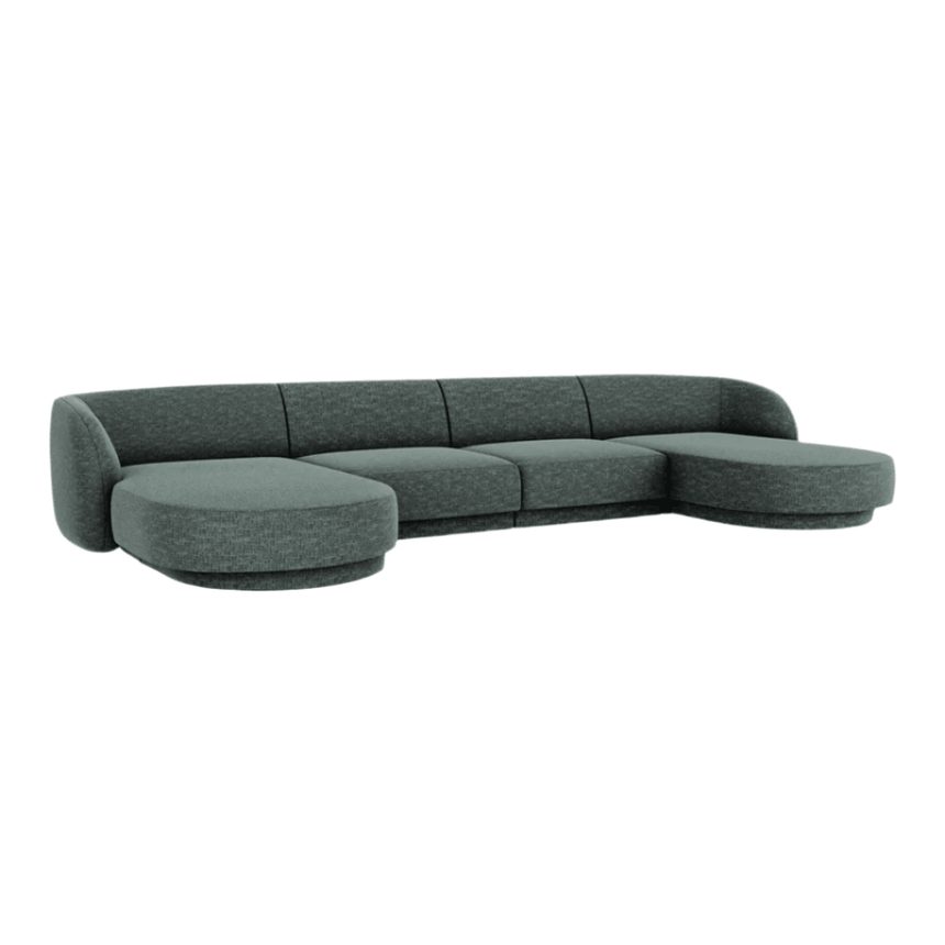 Miley U alakú zsenília kanapé