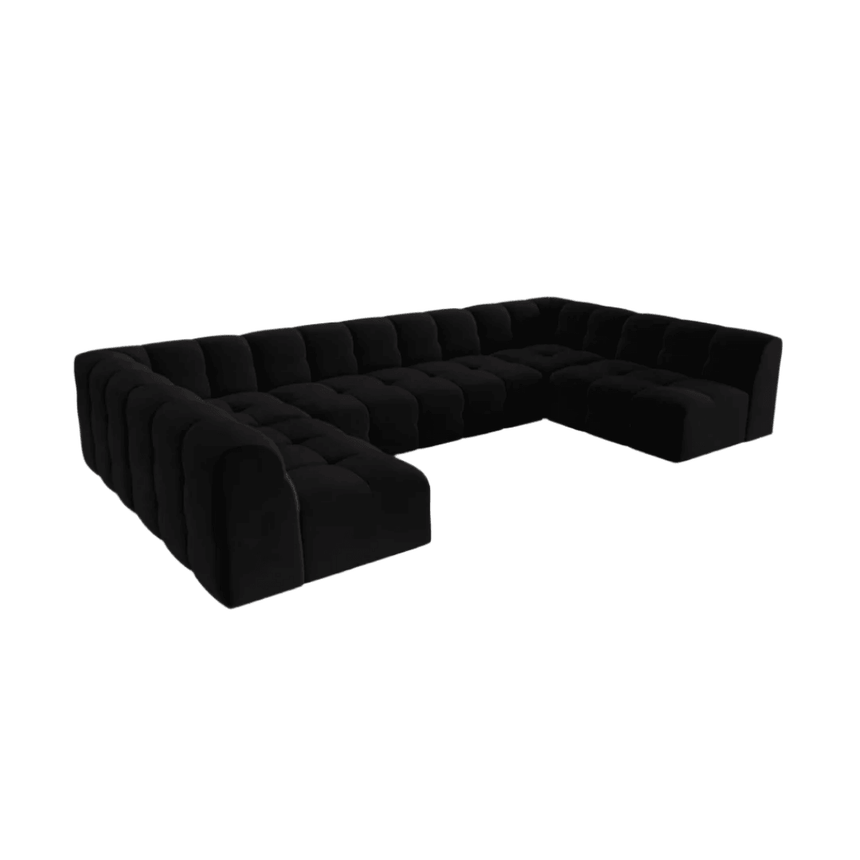 Kendal U-Shaped Velvet Sofa