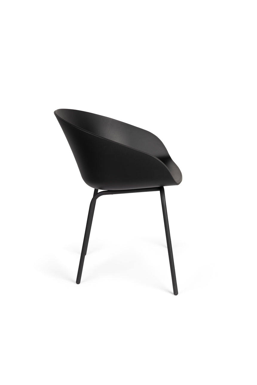 Void karfás PP szék fekete lábbal