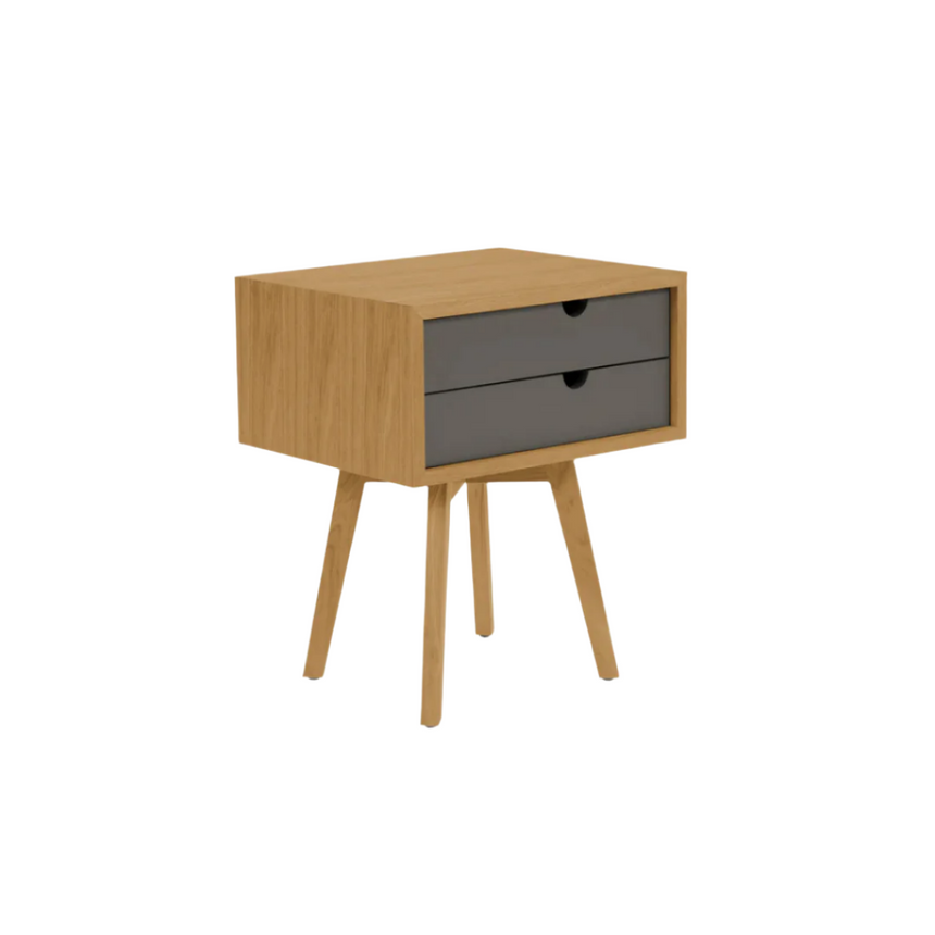 Noa wooden bedside table