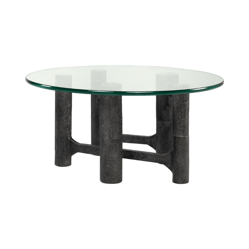 Shad glass coffee table Ø75